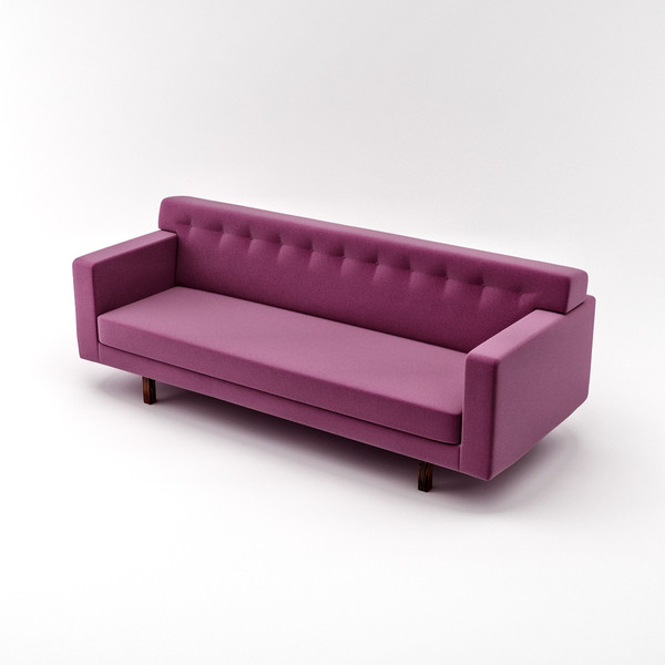 3d model sofa wood - Couch 02... by Lajhar 